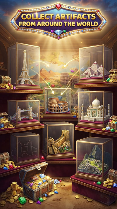 The museum of collected artifacts in Gem Explorer